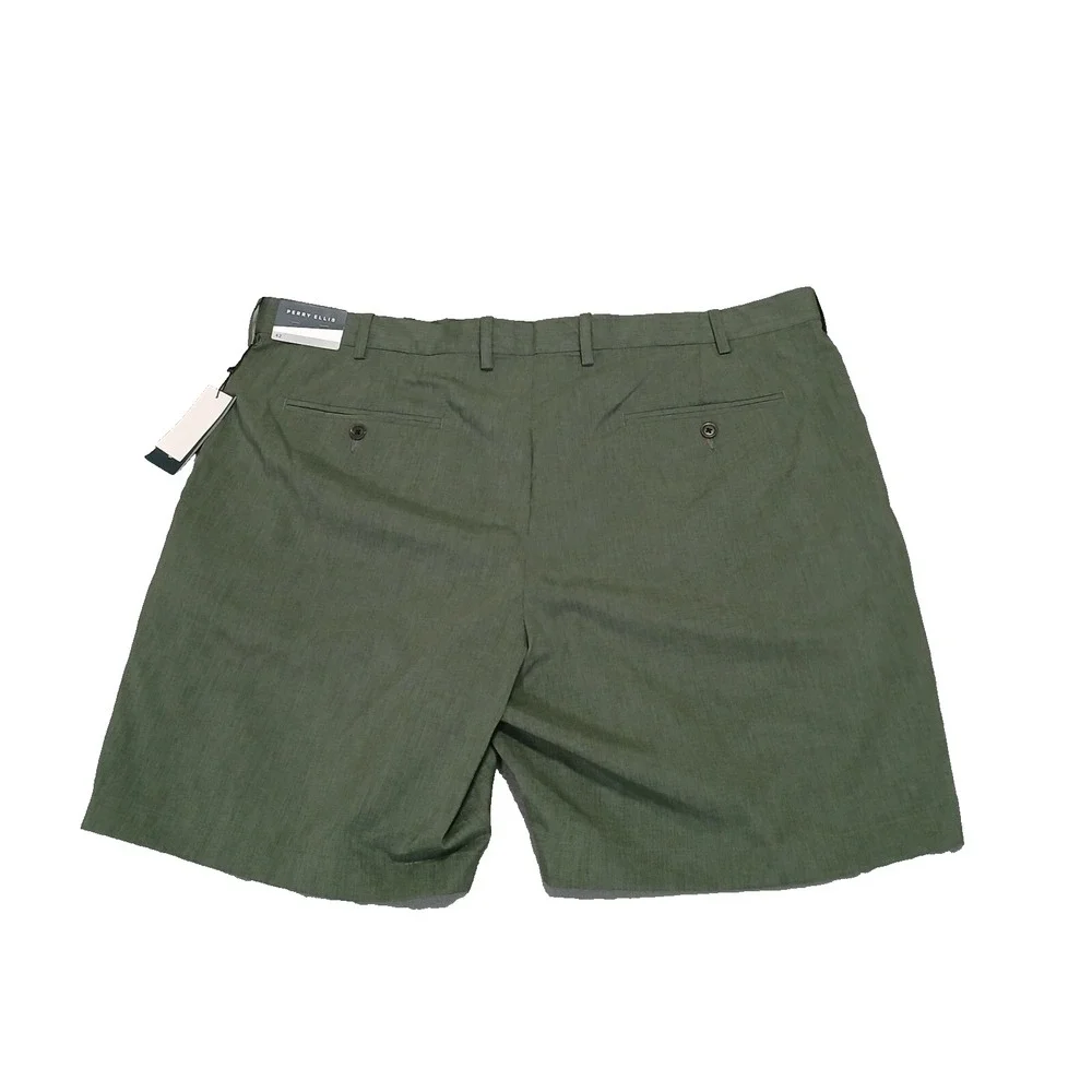 Perry Ellis Shorts Men's Size 42 Green Chino Stretch Active Performance